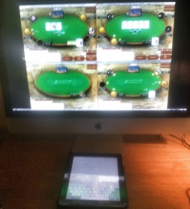 Ser Luckychewy video, mens jeg tager noter på Ipad.